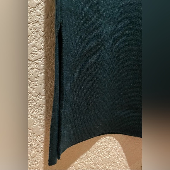 NWT Alo Yoga Knit High Waist Salana Wide Leg Pant Midnight Green Size S - Picture 14 of 16